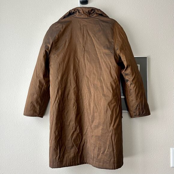 Gallery Quilted reversible trench coat minimalist Lagenlook gothic career Emo S - Picture 8 of 12